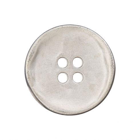 5pz bottoni in ottone chiusure per bracciali 14x10mm colore argento chiaro