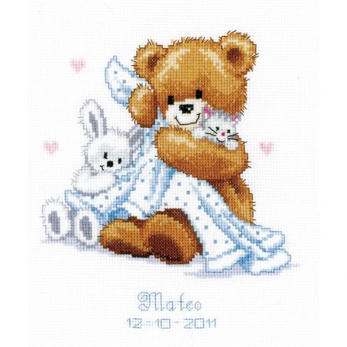 Kit Punto Croce Prestampato Vista Lago - 11 CT, 36x46 Cm, Con Filo E Aghi, Per Ricamo Fai Da Te