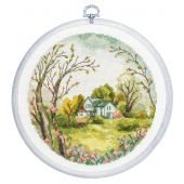 Luca-S Kit punto croce Bouquet di agosto B2387 33 x 30 cm