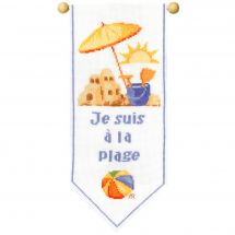 Kit per banner da ricamo - Marie Coeur - Sono in spiaggia