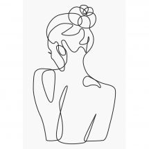 Kit di punti da ricamo - Marie Coeur - Line Art - Senza schienale