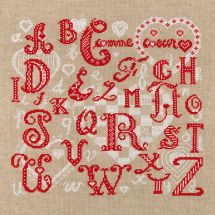 Kit Punto Croce - Marie Coeur - ABC cuore