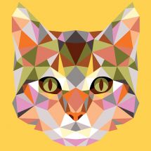 Canovaccio antico - SEG de Paris - Geometrico gatto