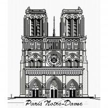 kit ricamo a punto croce - Marie Coeur - notre dame