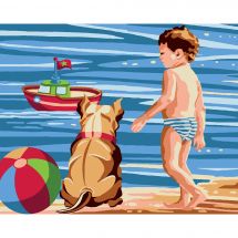 Kit di tela per bambini - Luc Créations - Gioco in spiaggia