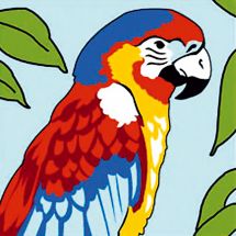 Kit di tela per bambini - SEG de Paris - Il pappagallo