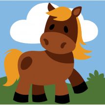 Kit di tela per bambini - SEG de Paris - Cavallo