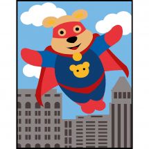Kit di tela per bambini - Margot de Paris - Fantastico orso volante