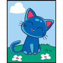Kit di tela per bambini - Margot de Paris - Gatto blu