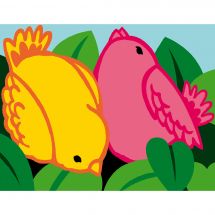 Kit di tela per bambini - Margot de Paris - Uccelli colorati 