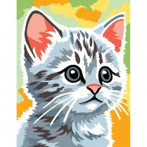 Kit di tela per bambini - Margot de Paris - Gatto grigio