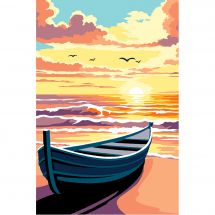 Canovaccio antico - SEG de Paris - Pieno fuoco - con matassine MOULINE DMC