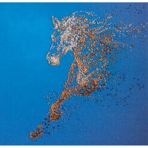 Kit di ricamo con perline - Abris Art - Cavallo d'oro
