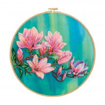 Kit di ricamo con perline - Abris Art - Magnolie in fiore