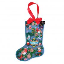 Kit di calze natalizie con perline - Abris Art - Miracolo di Natale