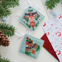 Kit di ricamo con perline - Abris Art - Stato d'animo festivo