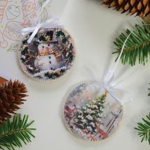 Kit di ricamo con perline - Abris Art - Ospite invernale