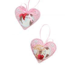 Kit di ricamo con perline - Abris Art - Coccole dei gatti