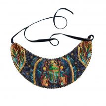 Kit di ricamo con perline - Abris Art - Collana "talismano di smeraldo"