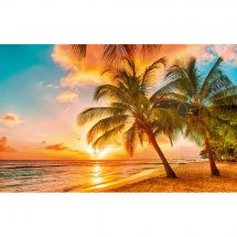 Kit ricamo diamante - Diamond Painting - Coricare di sole tropicale