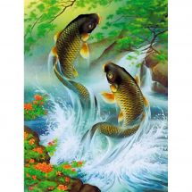 Kit ricamo diamante - Diamond Painting - Le carpe