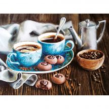 Kit ricamo diamante - Diamond Painting - Il caffè