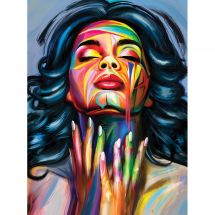 Kit ricamo diamante - Diamond Painting - Lady Grunge
