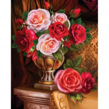 Kit ricamo diamante - Diamond Painting - Rose nobili