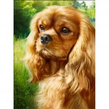 Kit ricamo diamante - Diamond Painting - Spaniel