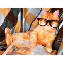 Kit ricamo diamante - Diamond Painting - Chat intello