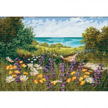 Kit Punto Croce - Abris Art - I fiori del sentiero costiero