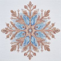 kit ricamo a punto croce - Abris Art - Cuscino da ricamare fiocco 