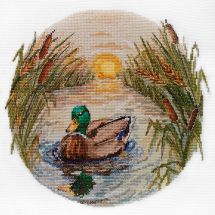 kit ricamo a punto croce - Abris Art - Bagno serale