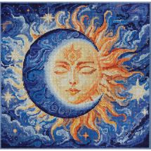 kit ricamo a punto croce - Abris Art - Coppia celeste