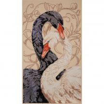 kit ricamo a punto croce - Abris Art - Cigni d'amore