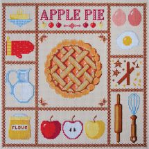 kit ricamo a punto croce - Abris Art - Torta di mele