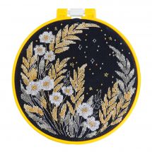Kit per ricamo a punto croce con tamburo - Abris Art - Luce stellare
