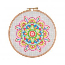 kit ricamo a punto croce - Anchor - Neon mandala