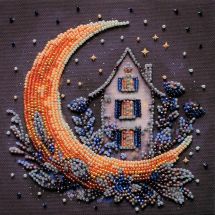 Kit di ricamo con perline - Abris Art - Magico cielo notturno