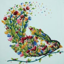 Kit di ricamo con perline - Abris Art - canto degli uccelli