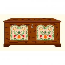 kit ricamo a punto croce - Anagram - Baule di legno 2