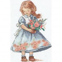 kit ricamo a punto croce - Andriana - Ragazza primavera