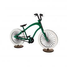 Puzzle in legno 3D - Agent Paper - Bicicletta verde d'epoca