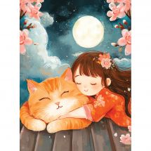 Kit ricamo diamante su telaio - Art City - Felicità allo zenzero