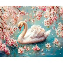 Kit ricamo diamante su telaio - Art City - Cigno