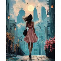 Kit ricamo diamante su telaio - Art City - Midi a New York