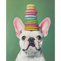 Kit ricamo diamante su telaio - Art City - Bulldog francese