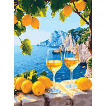 Kit ricamo diamante su telaio - Art City - vista mare