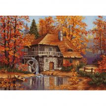 Kit Punto Croce - Luca-S - Mulino in autunno