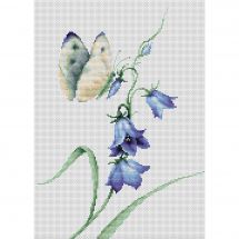Kit Punto Croce - Luca-S - Farfalle e fiori